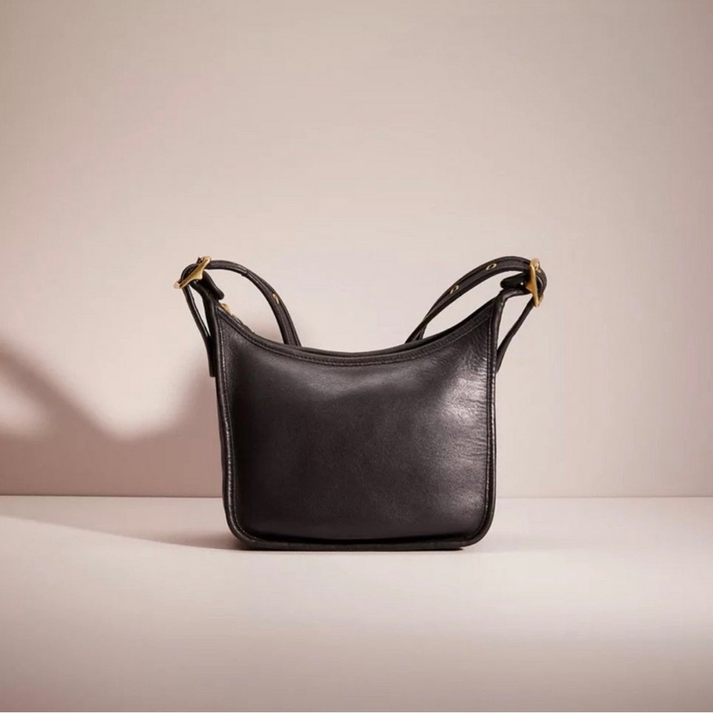 Vintage COACH #9950 "Janice's Legacy Bag" Black Leather Crossbody Bag -